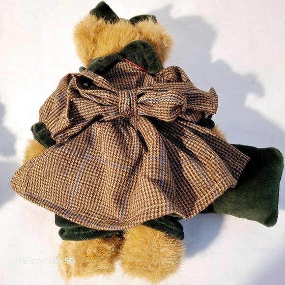Boyds Bears Bailey And Friends Dec 1997 Plush Teddy Bear With Bow & Heart Accent - Picture 4 of 5